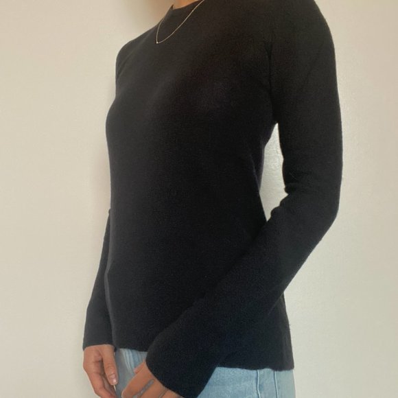*sold* Prada Black Merino Wool Sweater - Picture 3 of 6